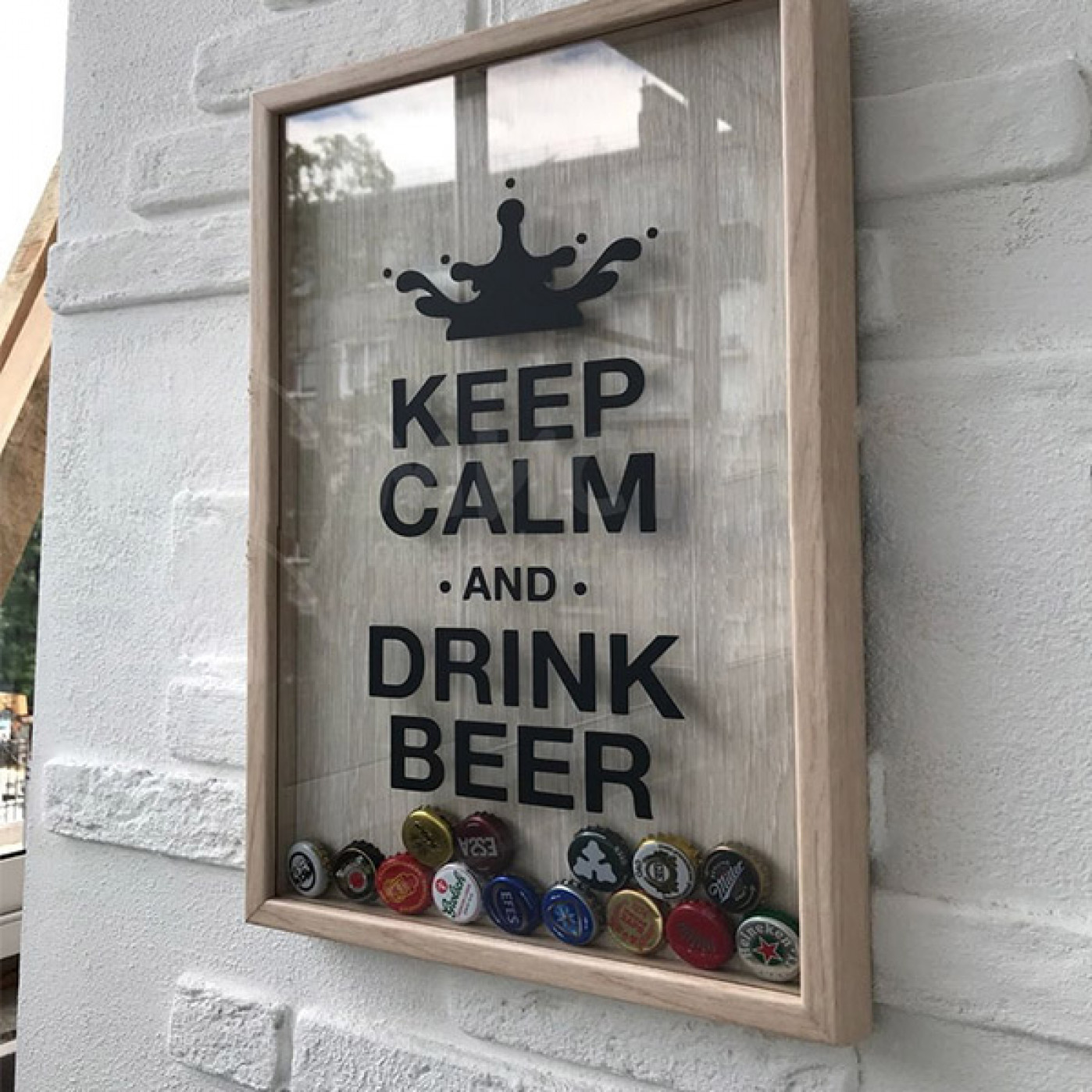 Копилка для крышек Keep Calm дуб