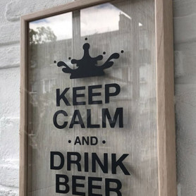 Копилка для крышек Keep Calm дуб-2