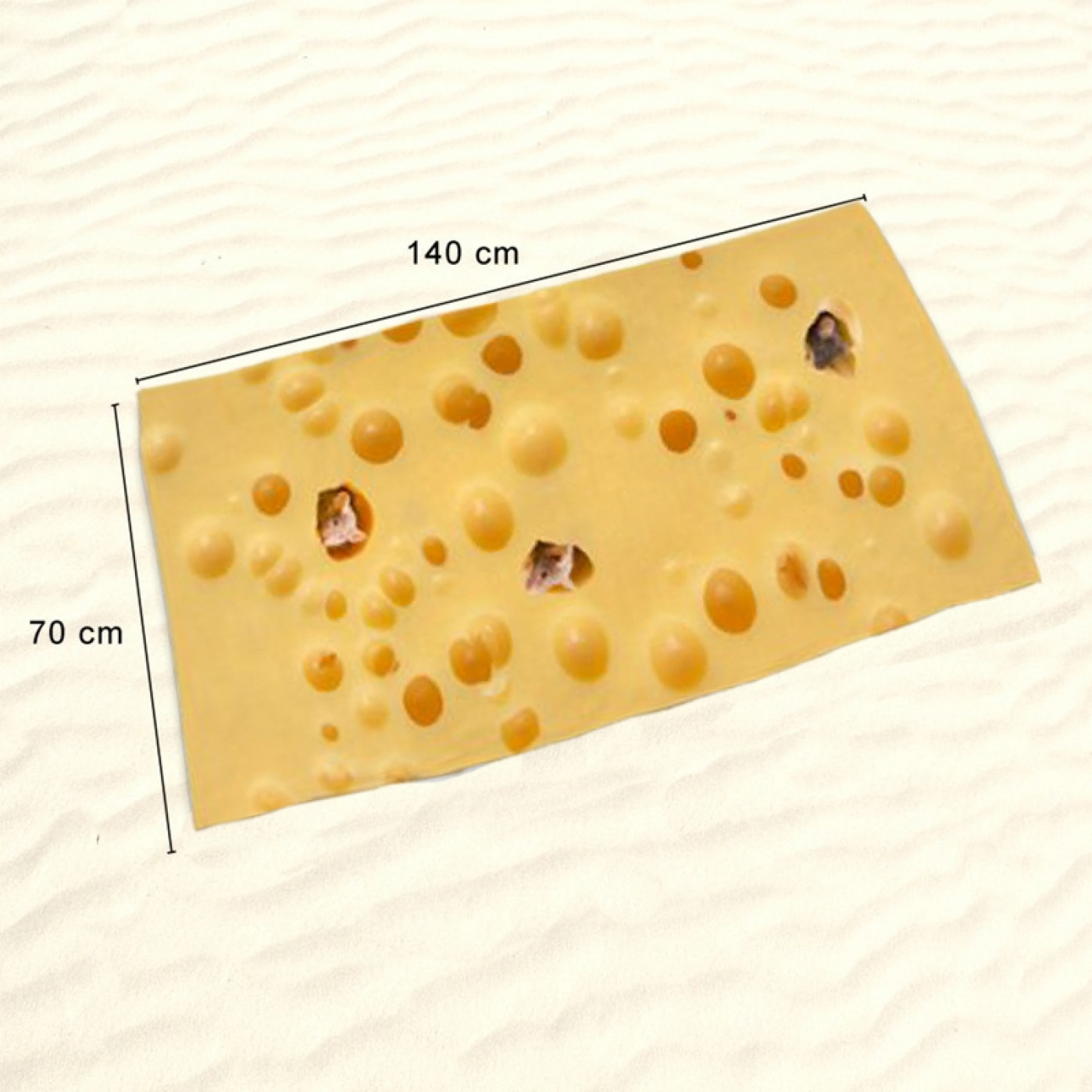 Пляжное полотенце Сыр