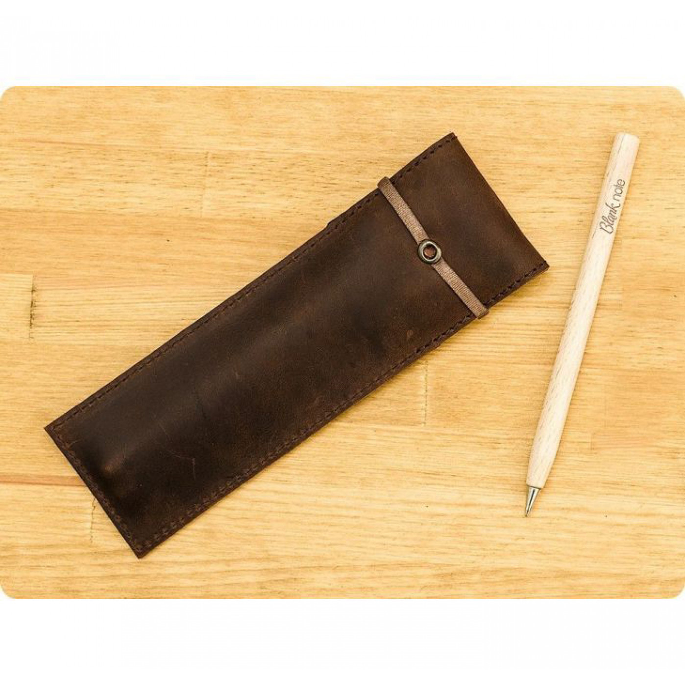 Кожаный чехол для ручек BlankNote Орех