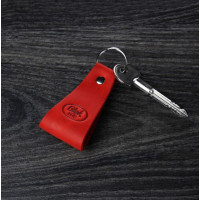 Кожаный брелок Blanknote Love коралл-2