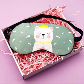 Маска для сна гелевая Crown with a crown