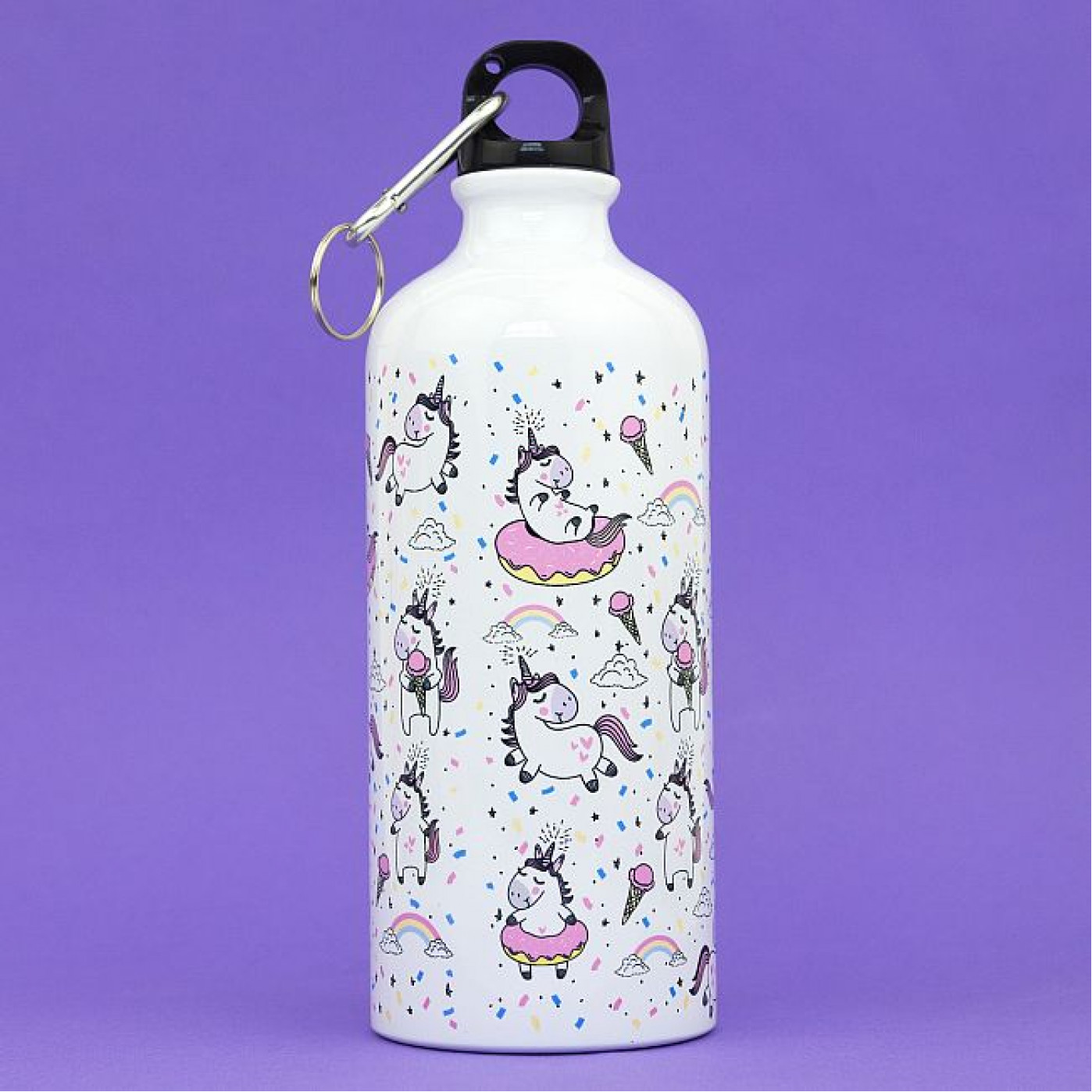 Металлическая бутылка с крышкой Unicorn