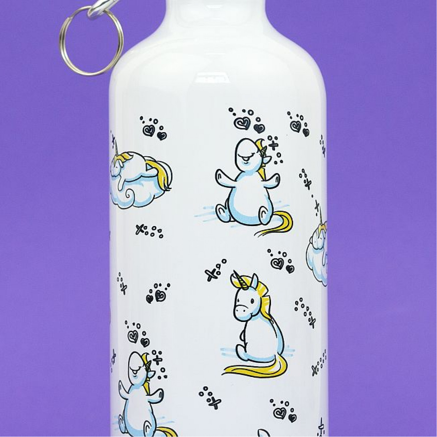Металлическая бутылка с крышкой Стать единорожкой