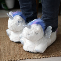 Плюшевые тапочки единороги Unicorn Wings-2