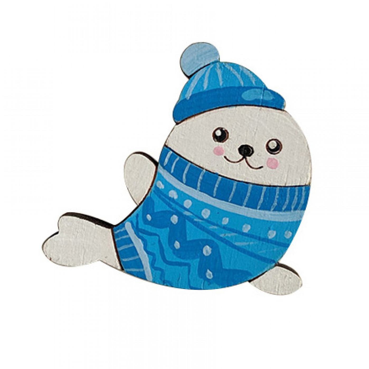 Значок ручной работы Тюлень