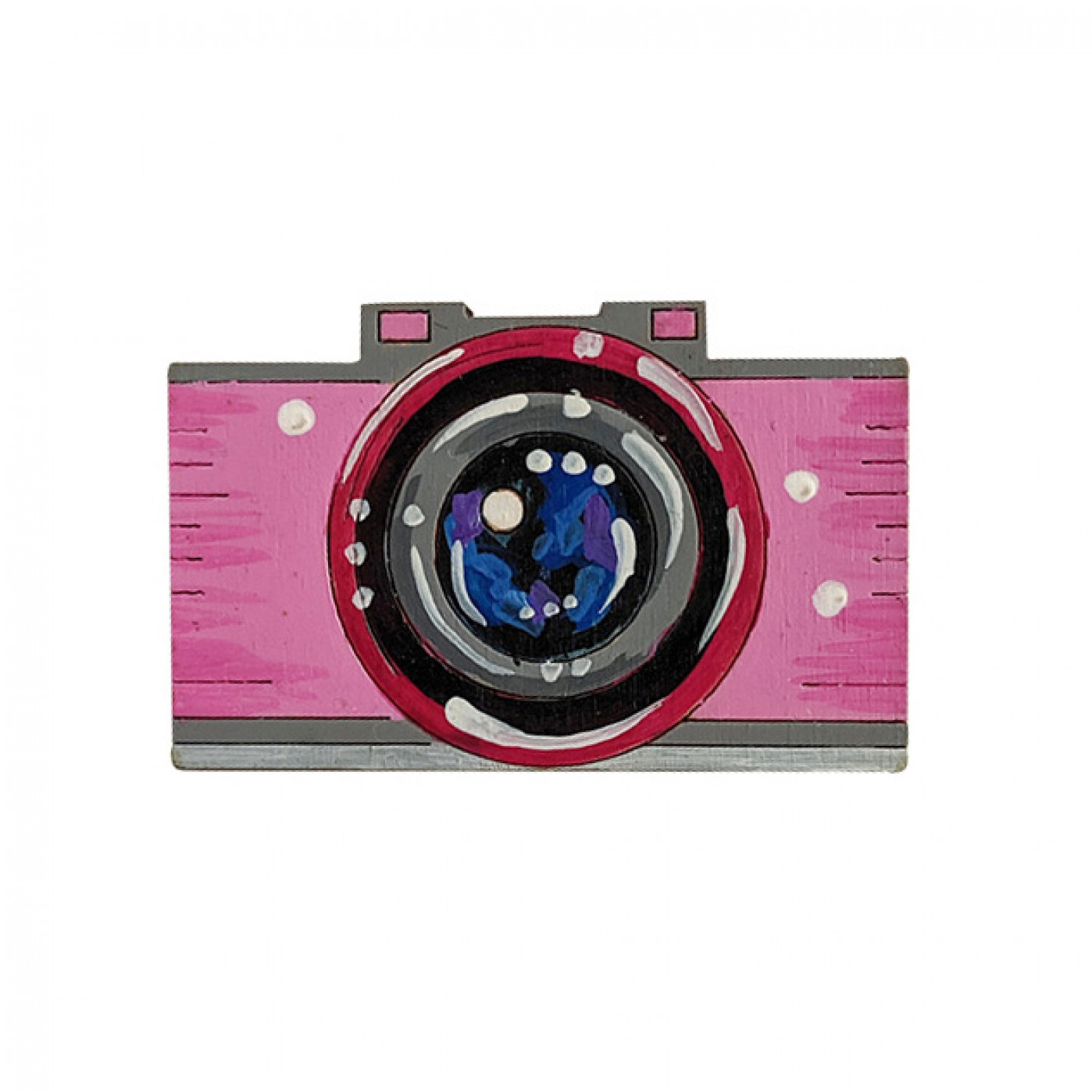 Значок ручной работы Фотоаппарат