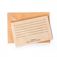 Деревянная открытка Весенние краски-2