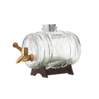 Декантер (диспенсер) для напитков Kilner Barrel 1 л Gold Edition-2