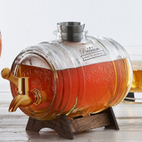 Декантер (диспенсер) для напитков Kilner Barrel 1 л Gold Edition