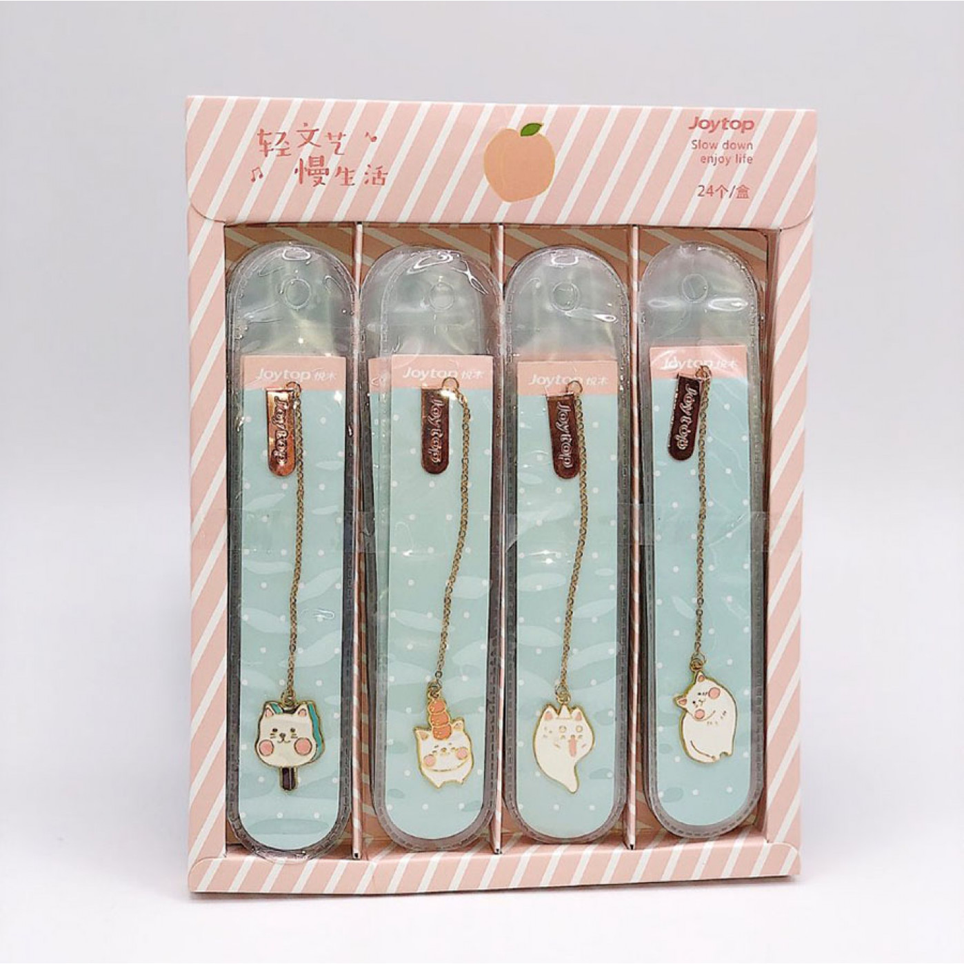 Металлическая закладка для книг Lolly Cats оранжевый