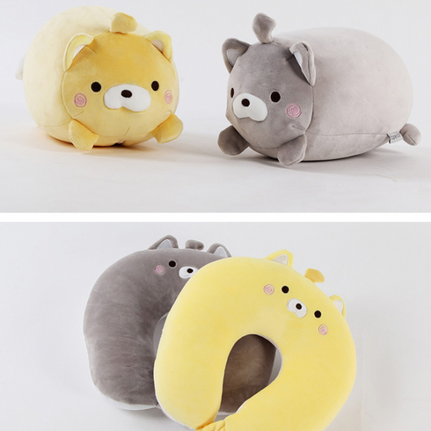 Подушка-трансформер для путешествий Котик