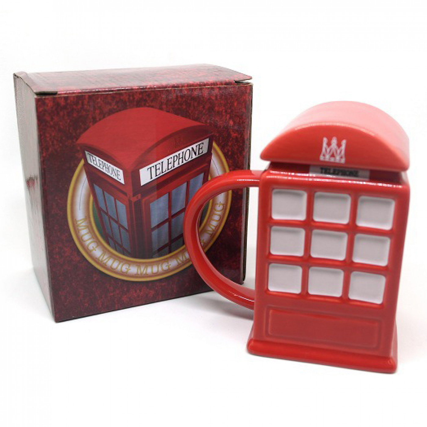 Кружка с крышкой Английская телефонная будка