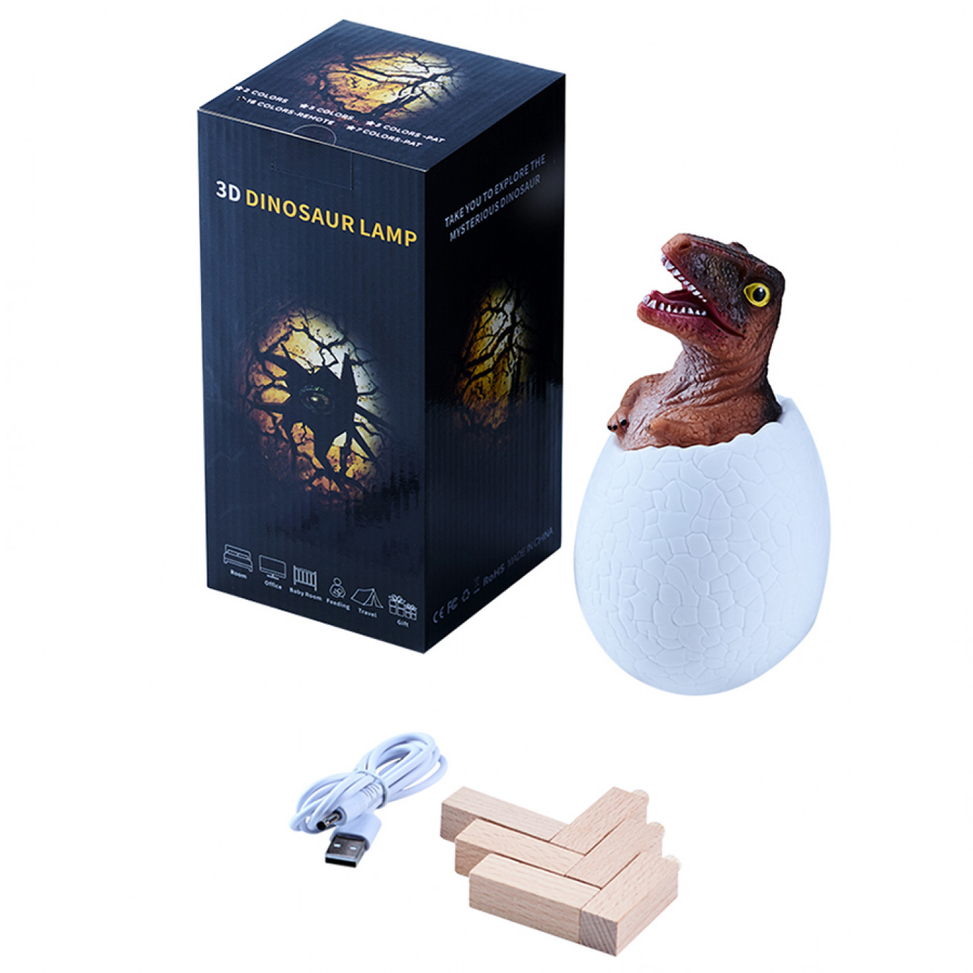 Сенсорный светильник Динозавр Велоцираптор