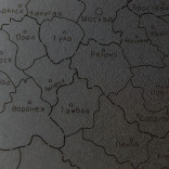 Реалистичный пазл карта России Wall Decoration с городами черный