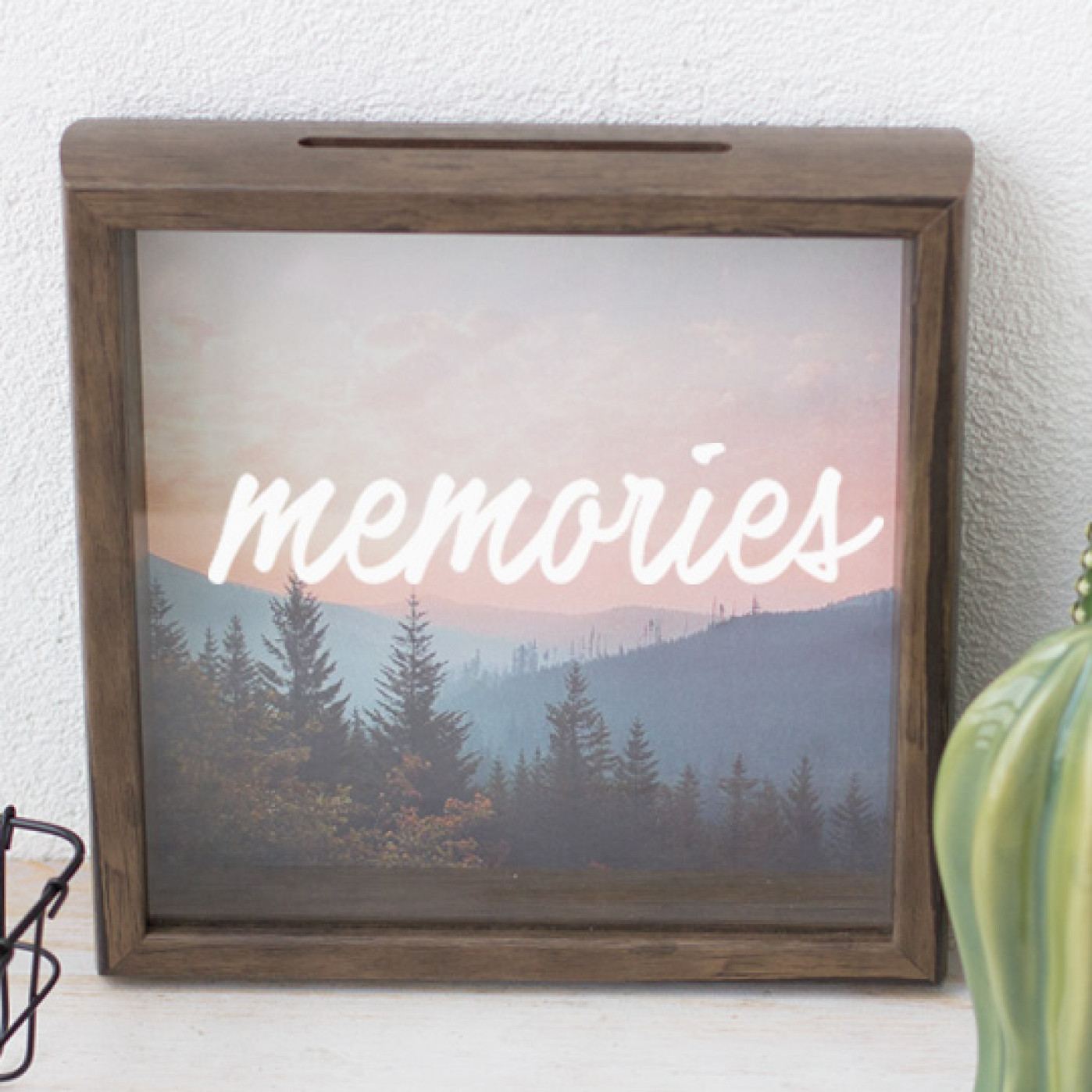 Копилка путешественника Memories темное дерево Копилка путешественника Memories темное дерево