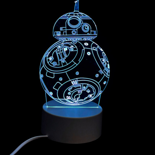 

3D Cветильник BB-8