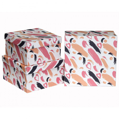 

Подарочная коробка Сердца Краски