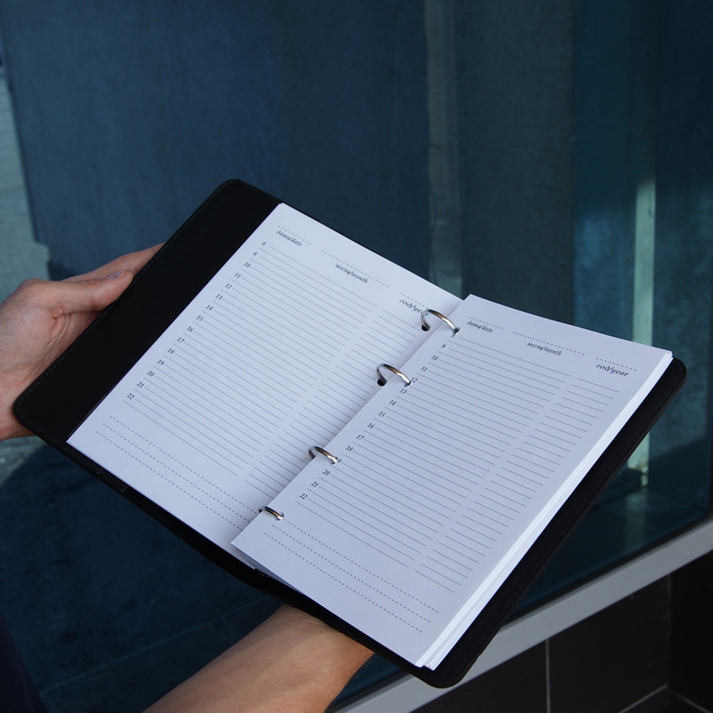 Ежедневник на кольцах Мануфактура натуральная кожа