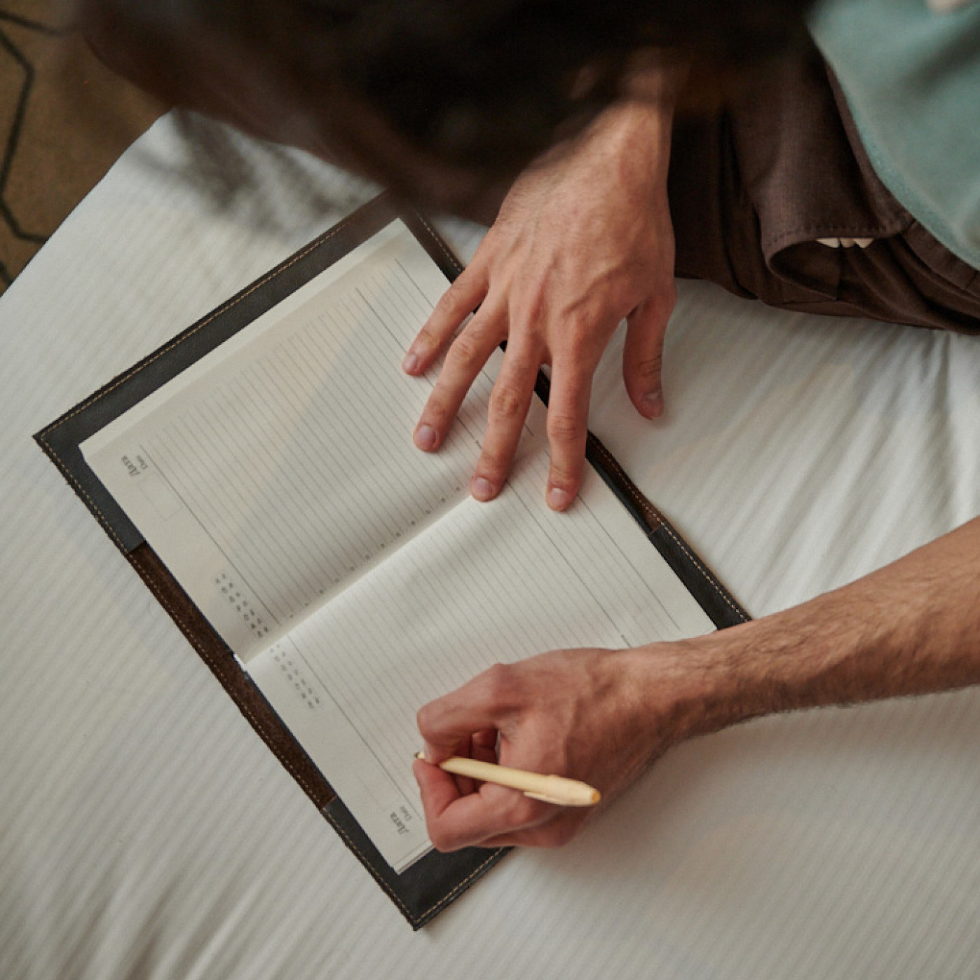 Ежедневник на кольцах Мануфактура натуральная кожа