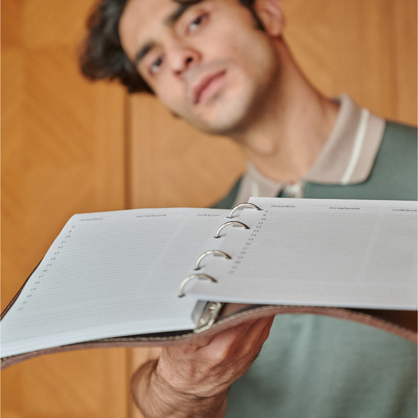 Ежедневник на кольцах Мануфактура натуральная кожа