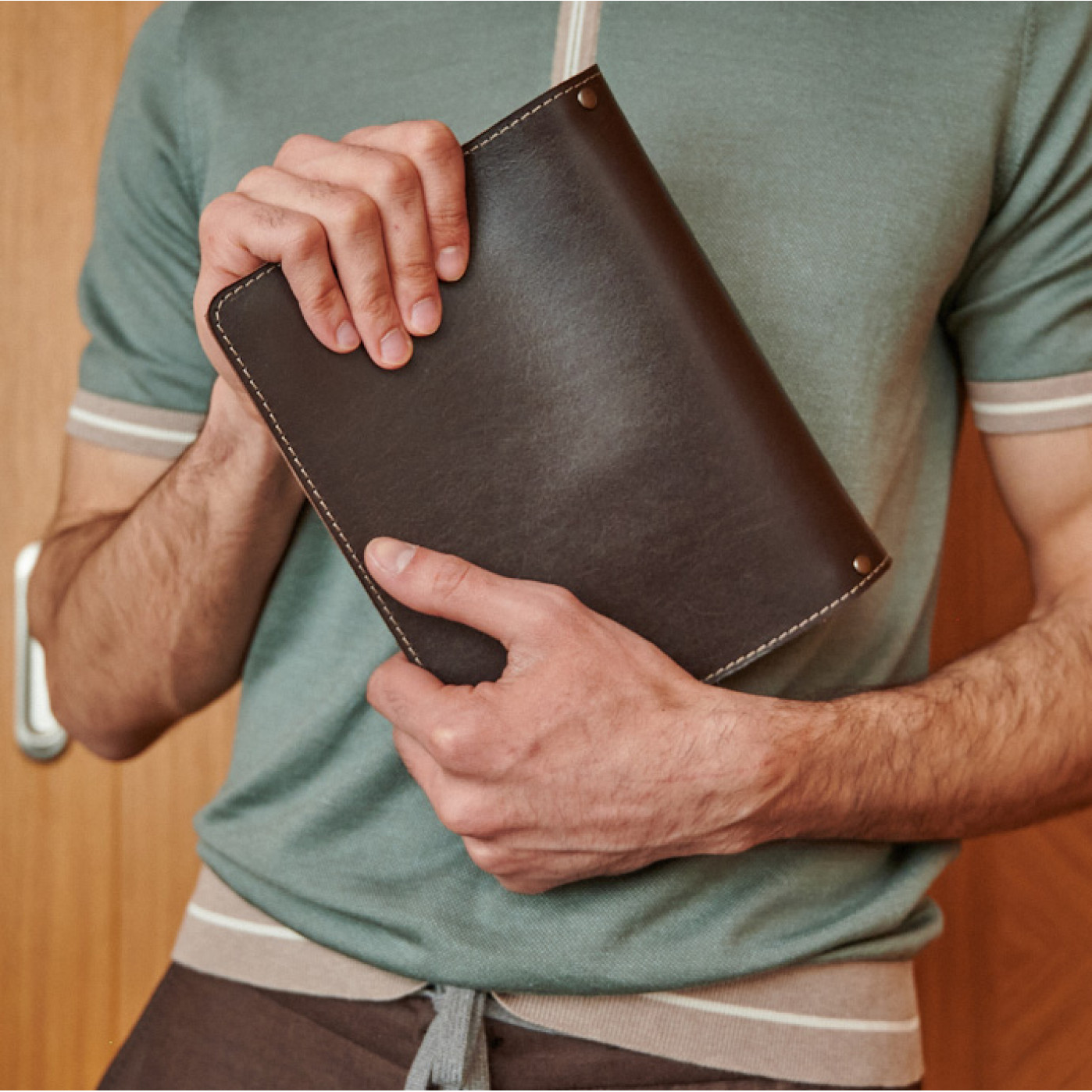 Ежедневник на кольцах Мануфактура натуральная кожа