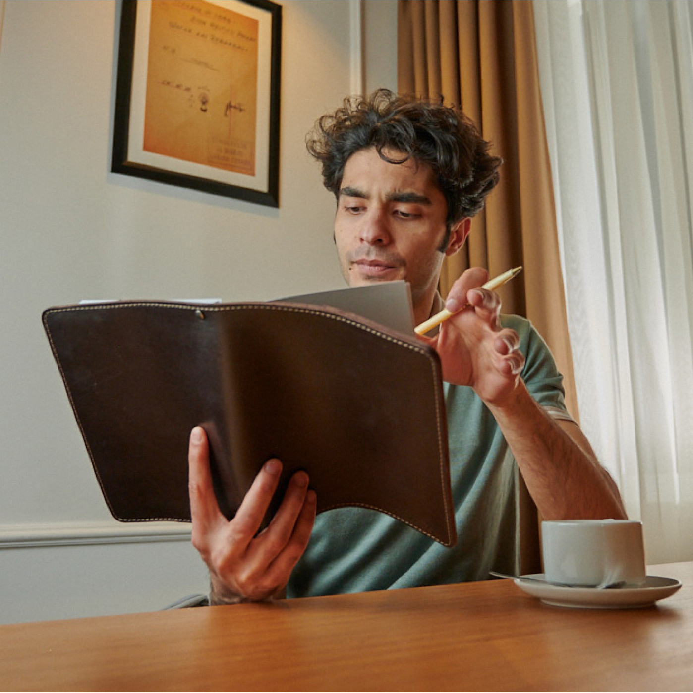 Ежедневник на кольцах Мануфактура натуральная кожа