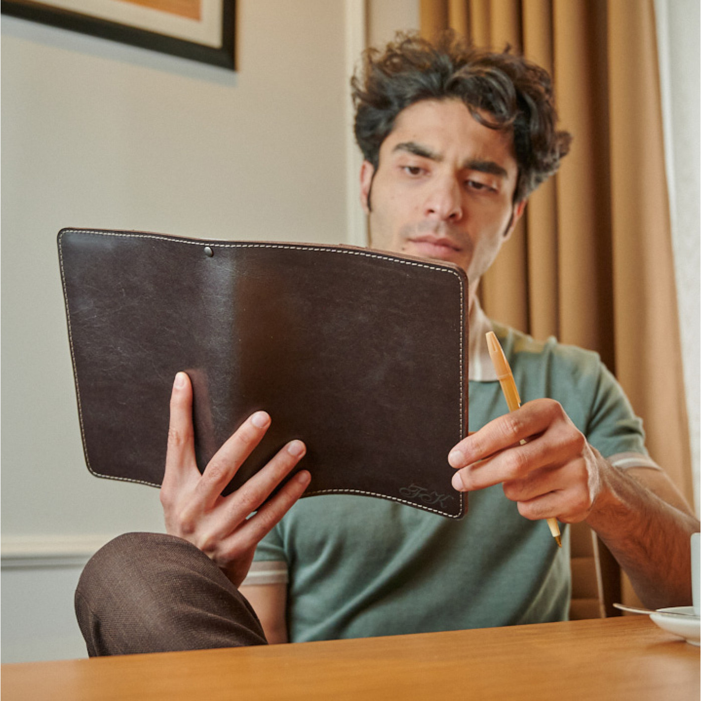 Ежедневник на кольцах Мануфактура натуральная кожа