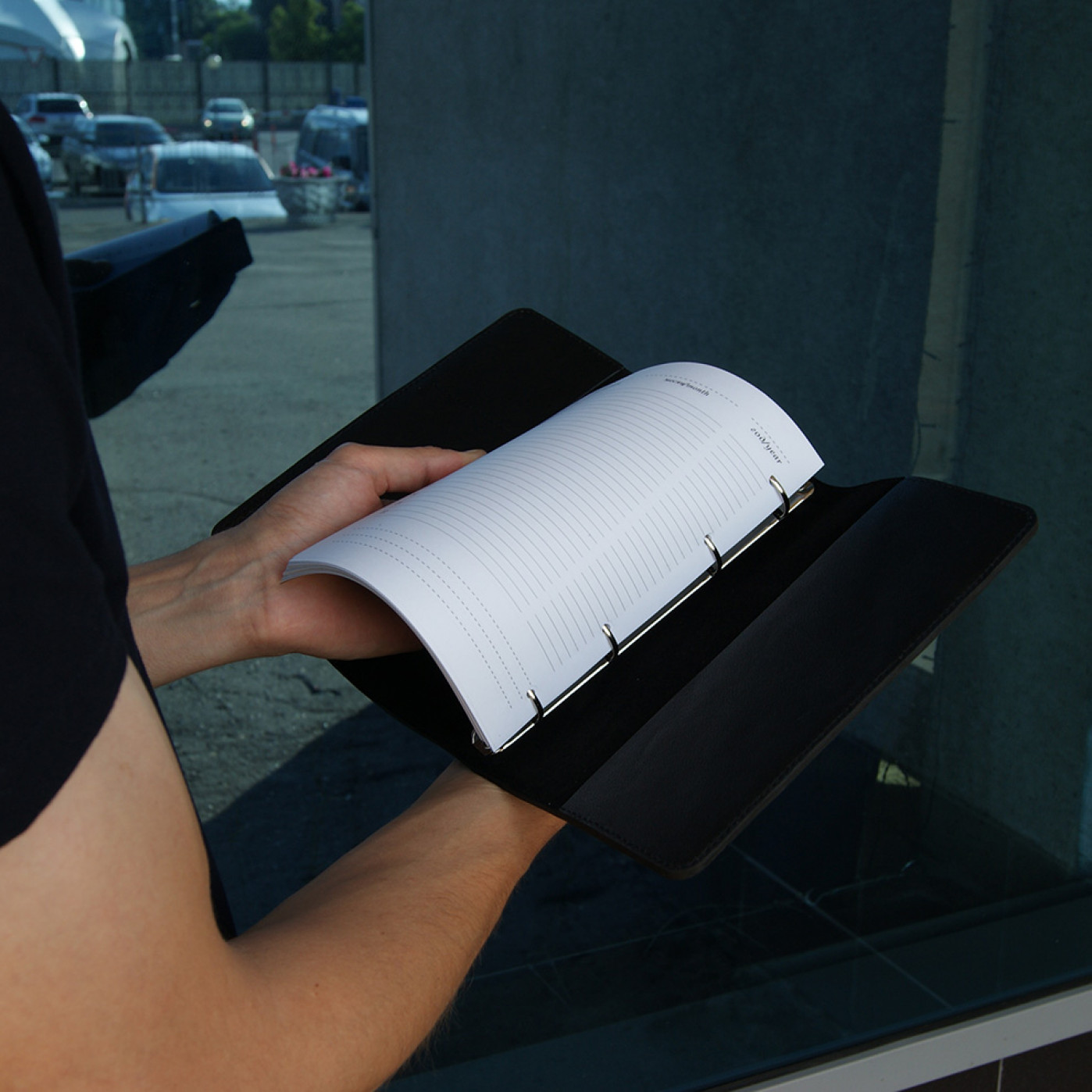 Ежедневник на кольцах Мануфактура натуральная кожа