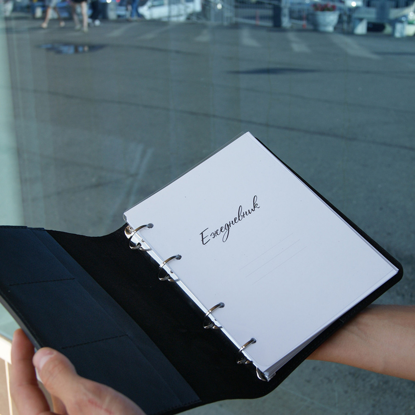 Ежедневник на кольцах Мануфактура натуральная кожа