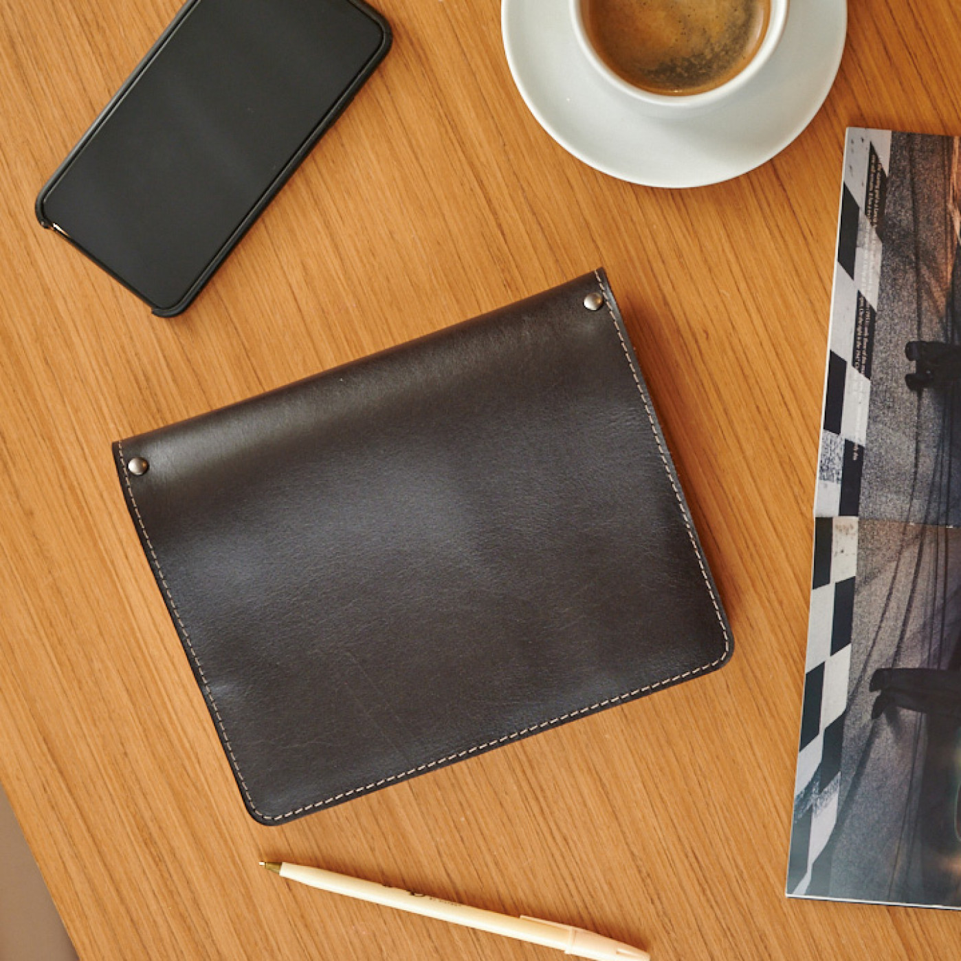 Ежедневник на кольцах Мануфактура натуральная кожа