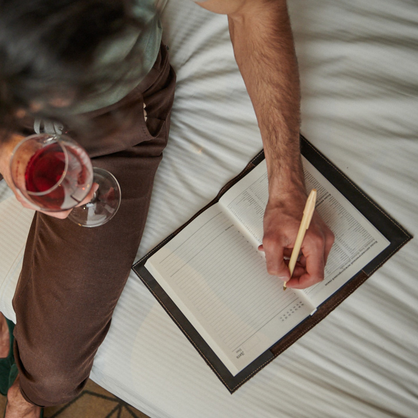 Ежедневник на кольцах Мануфактура натуральная кожа