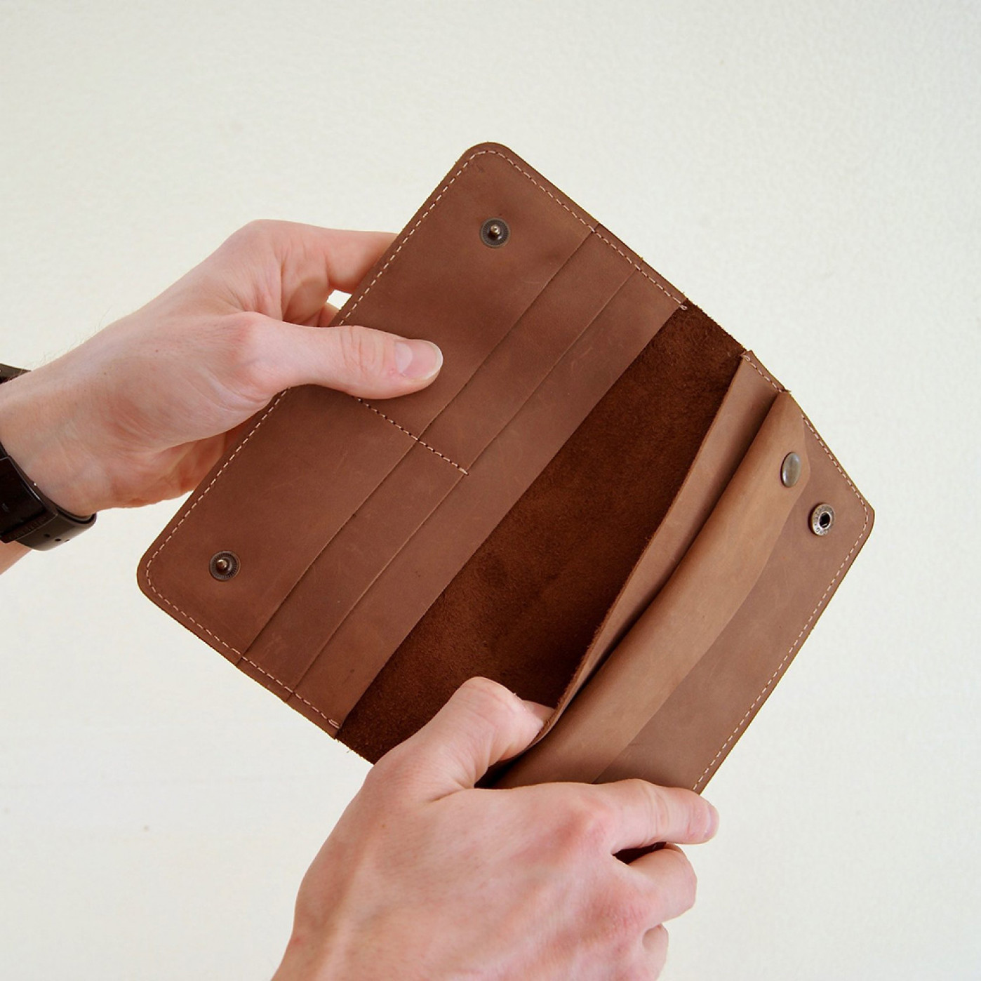 Портмоне Мануфактура Trip на кнопках натуральная кожа