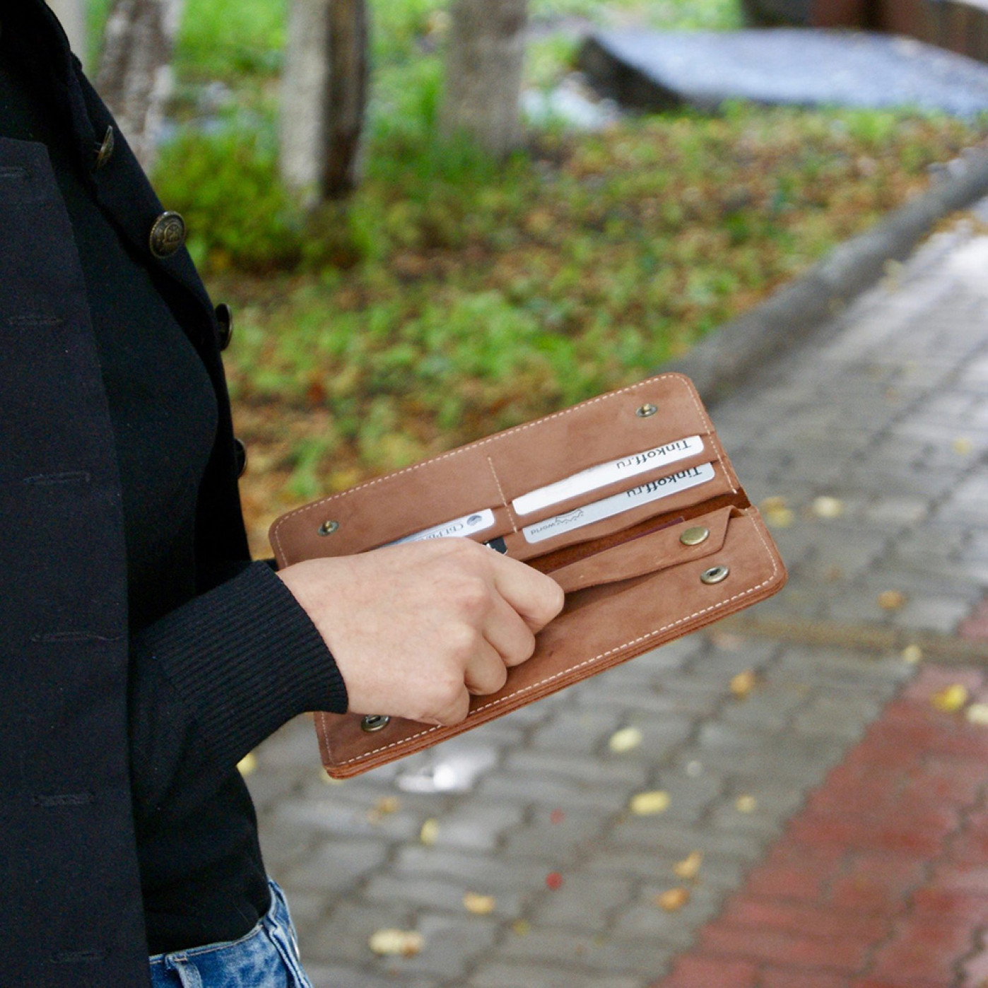 Портмоне Мануфактура Trip на кнопках натуральная кожа