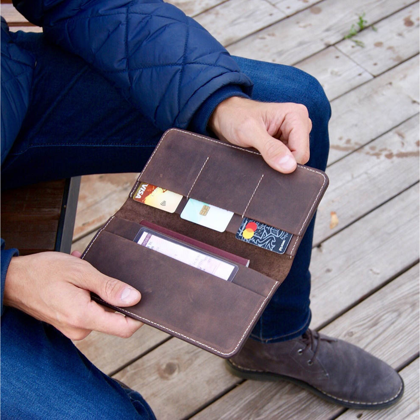 Портмоне Мануфактура Travel натуральная кожа