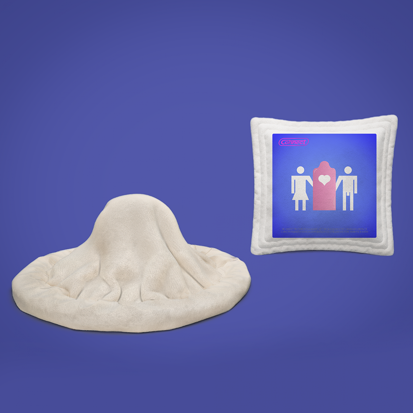 Набор Condom Pled подушка и плед-презерватив разные дизайны Набор Condom Pled подушка и плед-презерватив разные дизайны