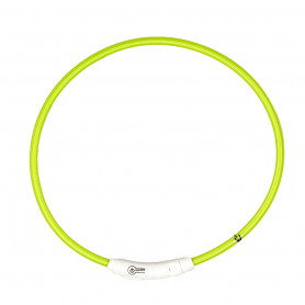 Светящийся ошейник для собак нейлоновый зеленый 45 см-2 Светящийся ошейник для собак нейлоновый зеленый 45 см-2