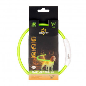 Светящийся ошейник для собак нейлоновый зеленый 45 см Светящийся ошейник для собак нейлоновый зеленый 45 см