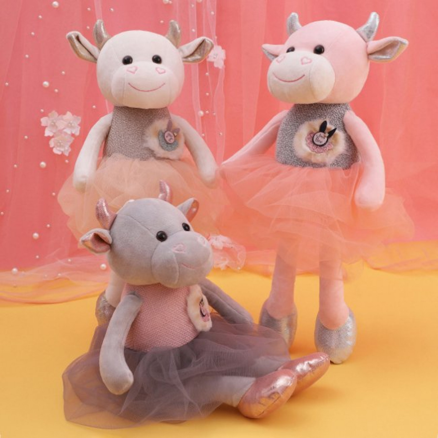 Игрушка Коровка Сандра серая Игрушка Коровка Сандра серая