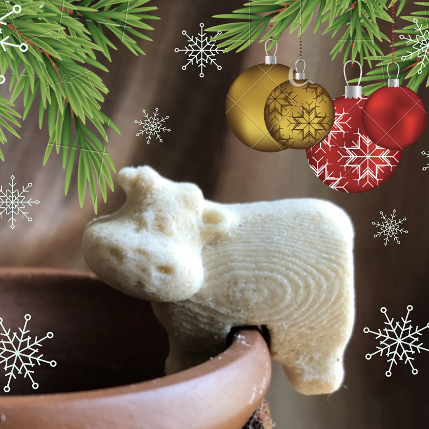 Цветной фигурный сахар ручной работы Бычки