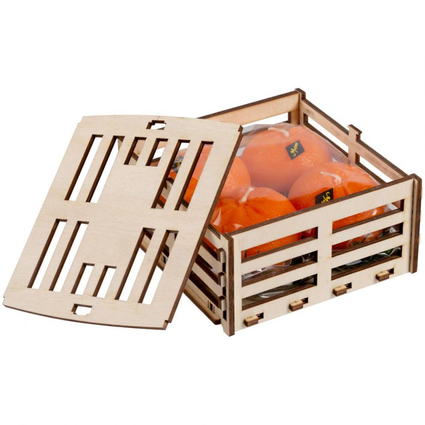 Набор свечей в виде мандаринок Citrus Box 4 шт.