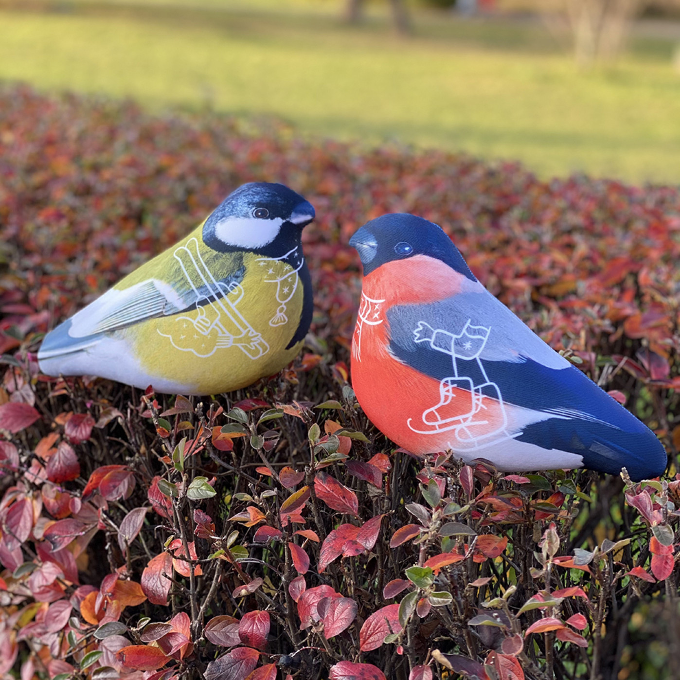 Подушка-антистресс Yobo виде птиц (разные виды)