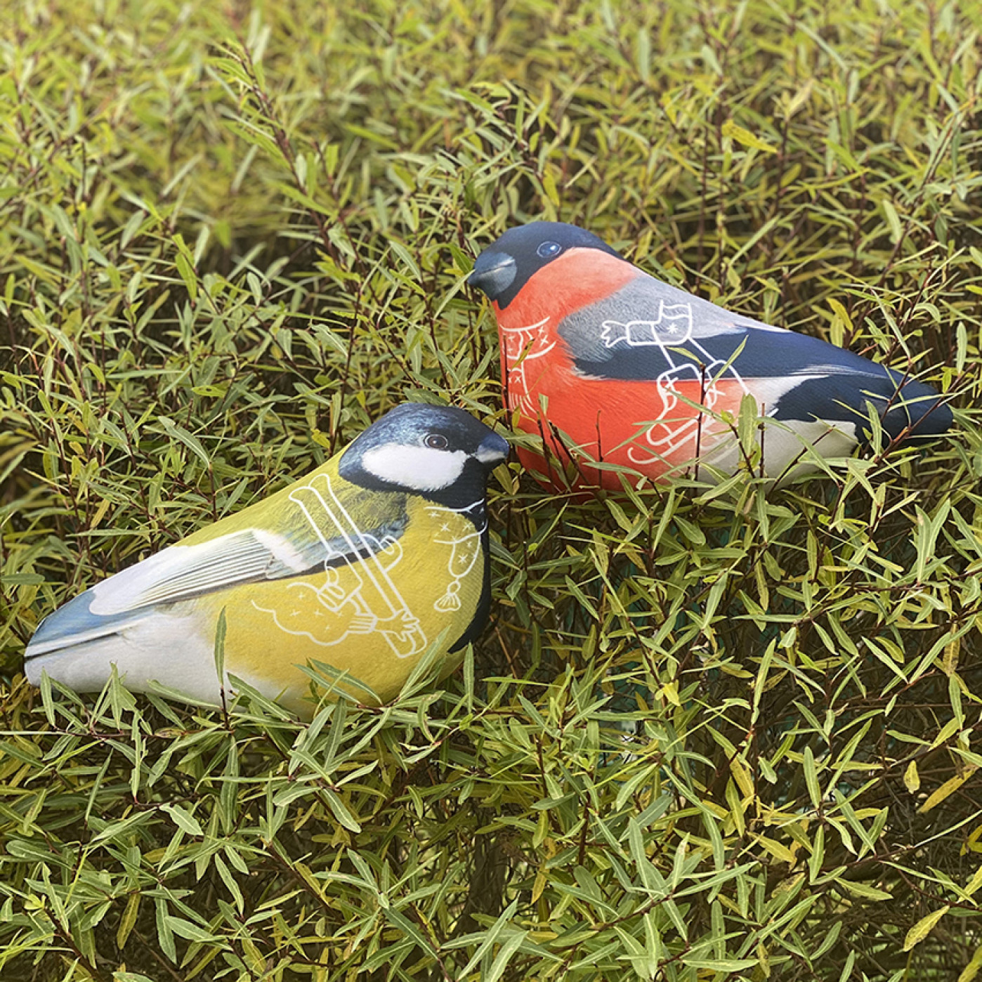 Набор подушек-антистресс Синица Надя и Снегирь Ипполит