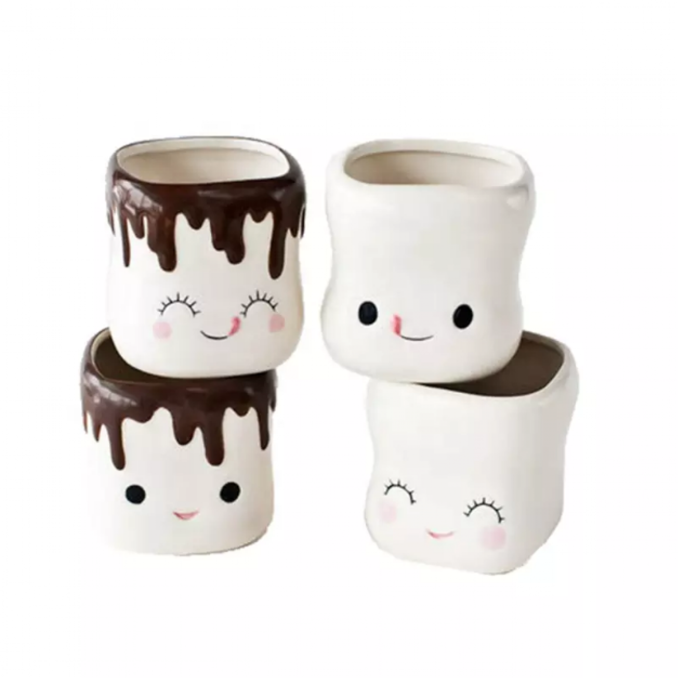 Набор из 4 кофейных чашек Маршмеллоу Набор из 4 кофейных чашек Маршмеллоу