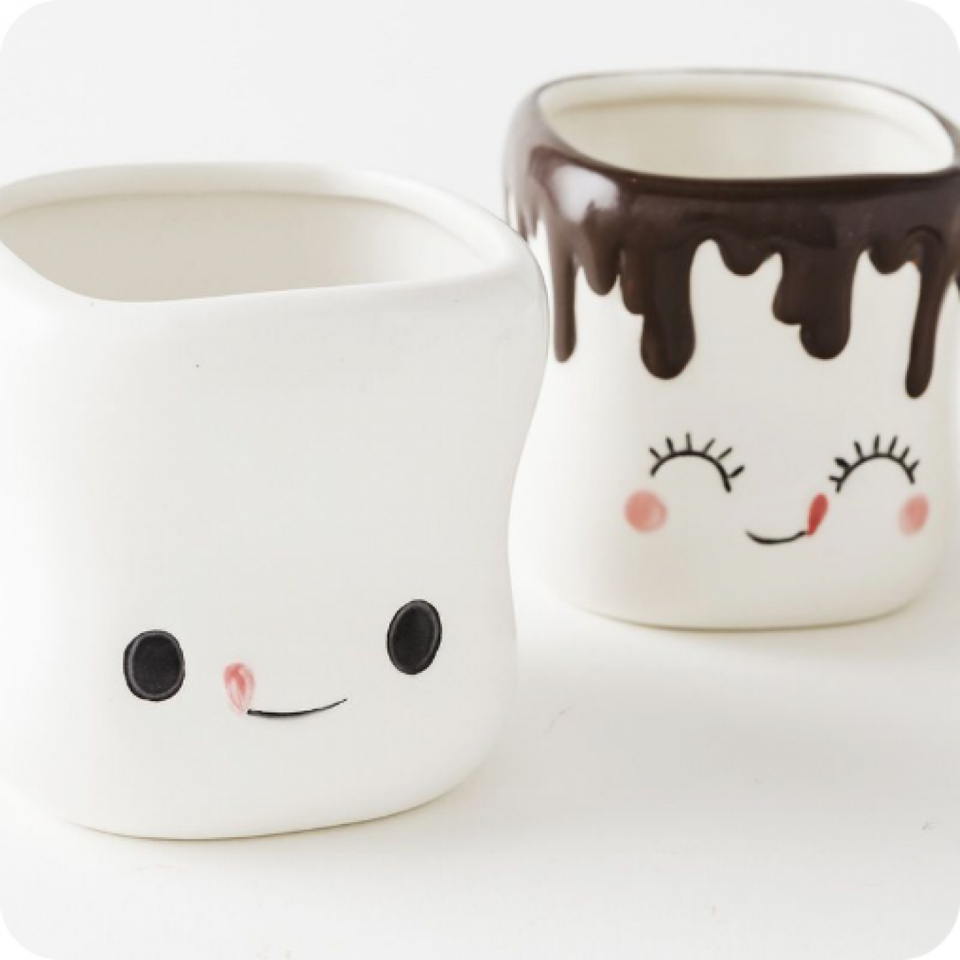 Набор из 4 кофейных чашек Маршмеллоу Набор из 4 кофейных чашек Маршмеллоу