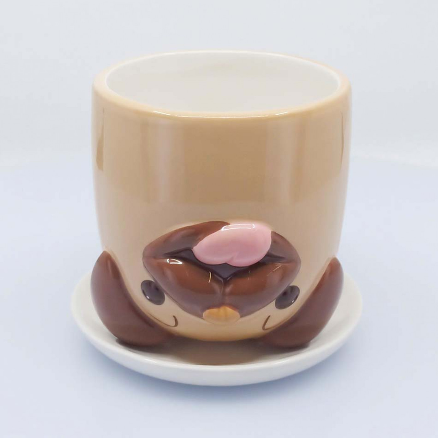 Кружка с блюдцем Мопс