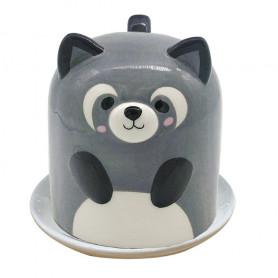 Кружка с блюдцем Енот