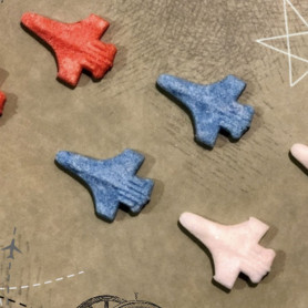 Цветной фигурный сахар ручной работы Самолетики-2