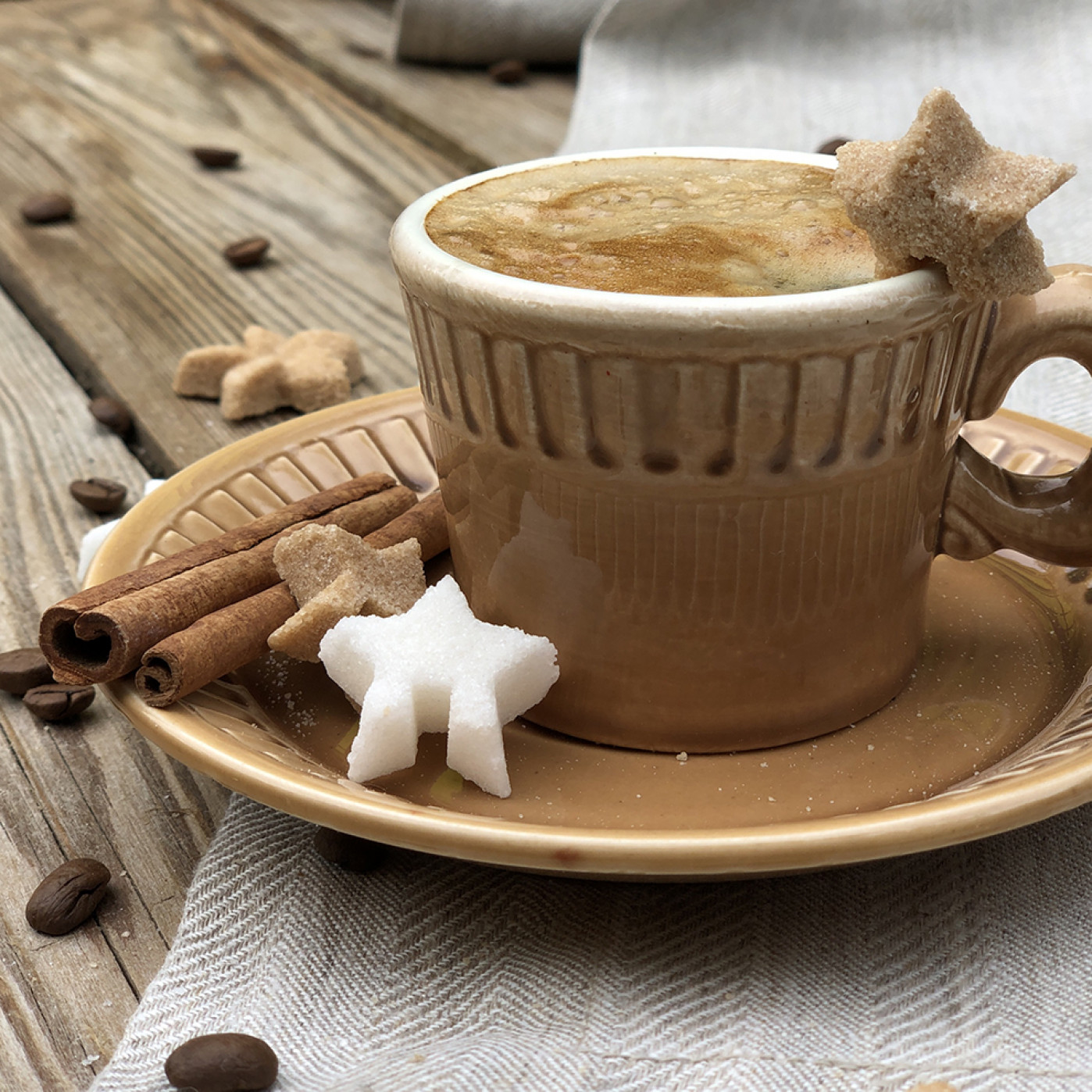 Цветной фигурный сахар ручной работы со вкусом корицы Звездочки