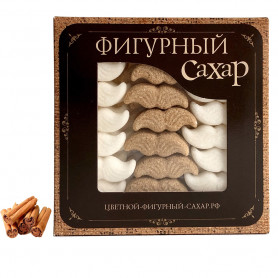Цветной фигурный сахар ручной работы со вкусом корицы Усы